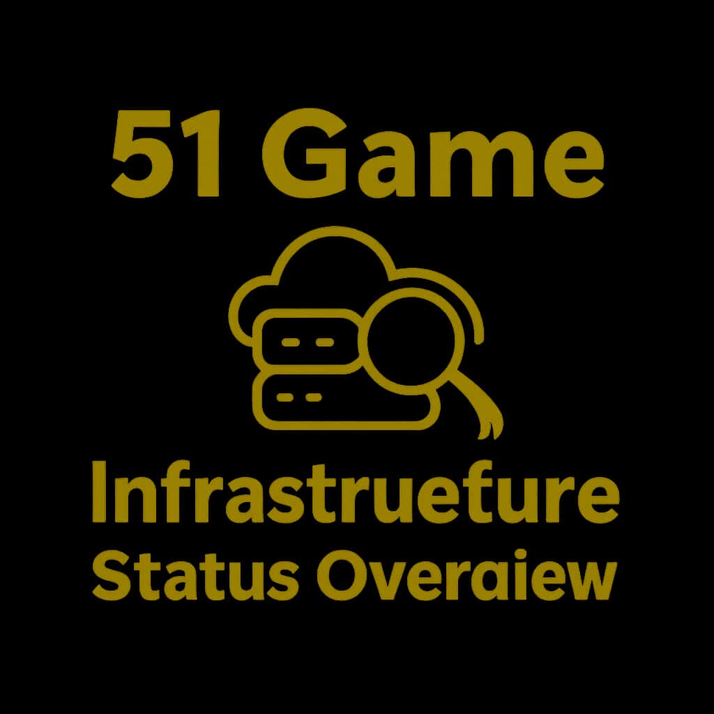An icon symbolizing 51 Game Infrastructure Status Overview with a focus on informational clarity.