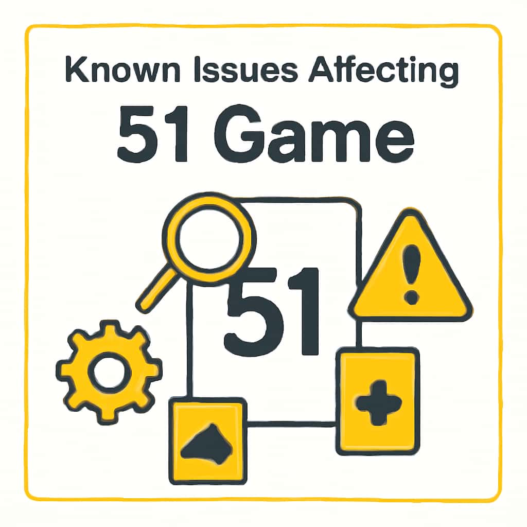 A diagram illustrating known issues in 51 Game.