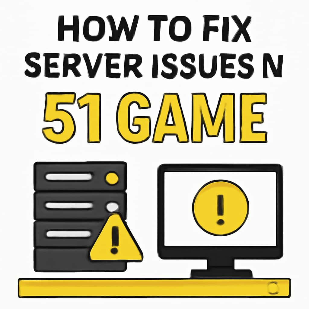 Diagram illustrating solutions for server issues in 51 Game.