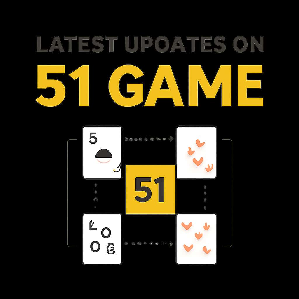 Illustration explaining updates for 51 Game.