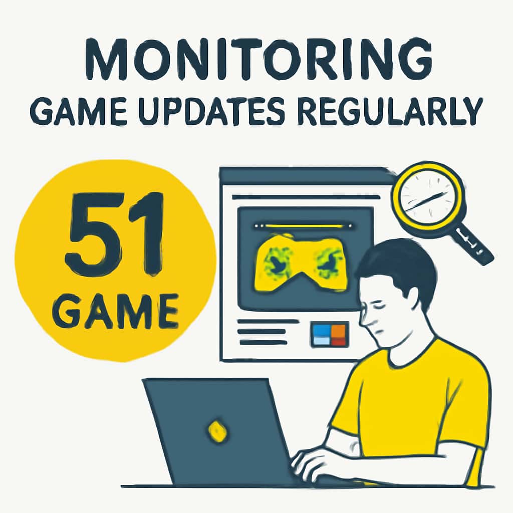 Illustration explaining Monitoring 51 Game Updates.