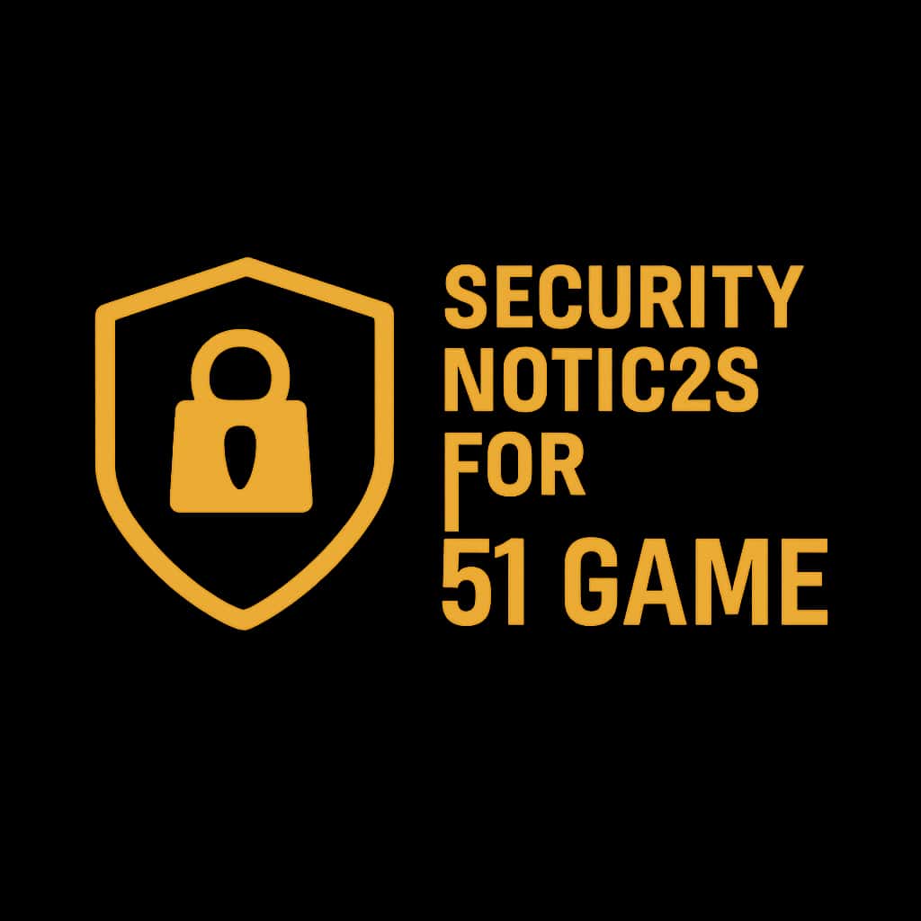 A badge for Security Notices for 51 Game, designed as a guide resource.