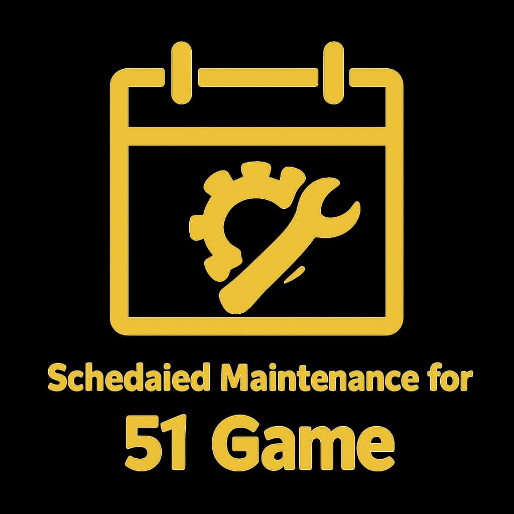 Icon representing the scheduled maintenance for 51 Game.