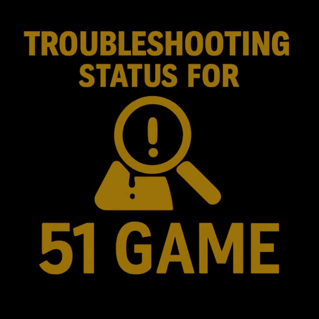 An icon depicting troubleshooting status for 51 Game.